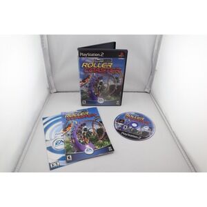 Theme Park Roller Coaster (PlayStation 2, PS2 2000)  CIB Complete Tested Working